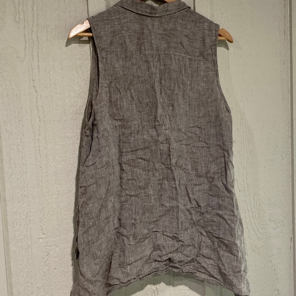 J. Jill Sleeveless Linen Shirt - Picture 6 of 6